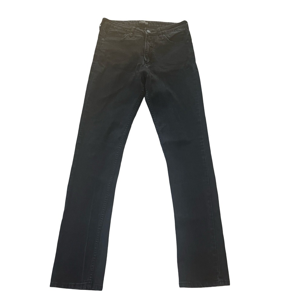 Courtshop Women's Size 30 Hi-Waist Straight Leg Black Jeans Capsule